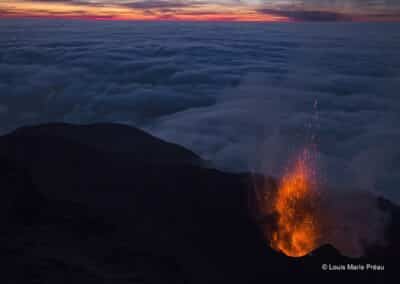 Italie; Sicile; Îles Éoliennes; Stromboli; Volcan en éruption // Italy; Sicily; Aeolian Islands; Stromboli; Erupting volcano